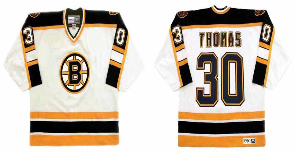 2019 Men Boston Bruins 30 Thomas White CCM NHL jerseys